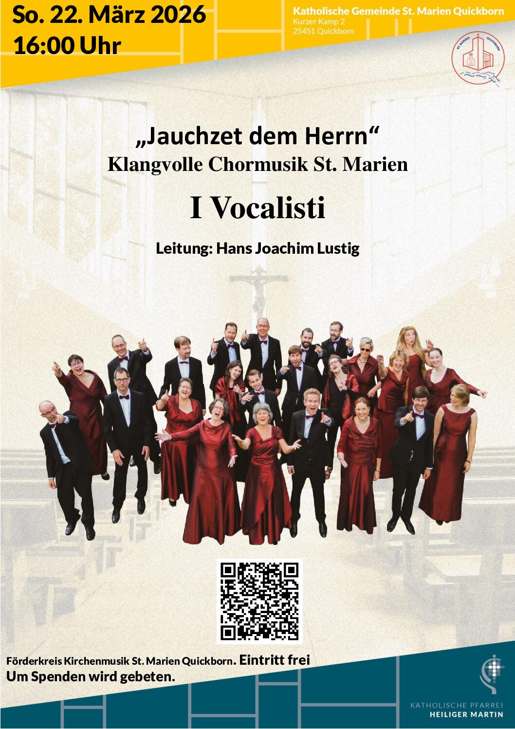 "Jauchzet dem Herrn" - Kammerchor I Vocalisti in St. Marien